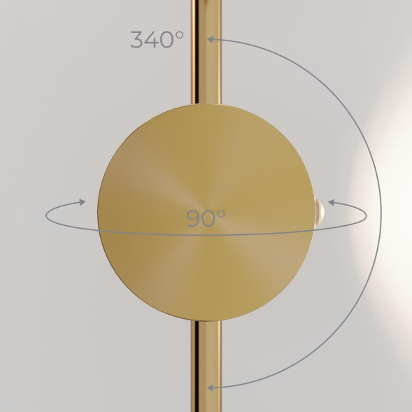 Настенный светильник Elektrostandard Illume латунь (40154/LED) 4000K 4690389217227 a070999