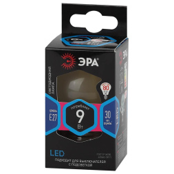 Лампа светодиодная Эра E27 9W 4000K F-LED P45-9w-840-E27 frost Б0047030