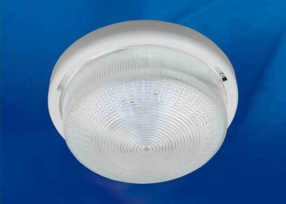 Потолочный светодиодный светильник (UL-00005242) Uniel ULO-K05A 6W/6000K/R24 IP44 White/Glass