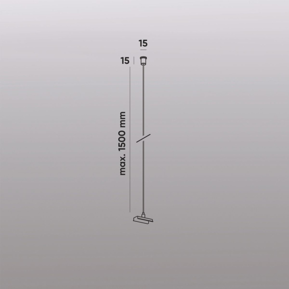 Механический подвес для трека Denkirs Smart Base TR2126-BK