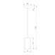 Подвесной светильник Eurosvet Bonaldo 50246/1 LED золото a061439