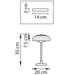Настольная лампа Lightstar Acrile 738973