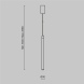 Подвесной светодиодный светильник Maytoni Technical Ray P022PL-L20W3K