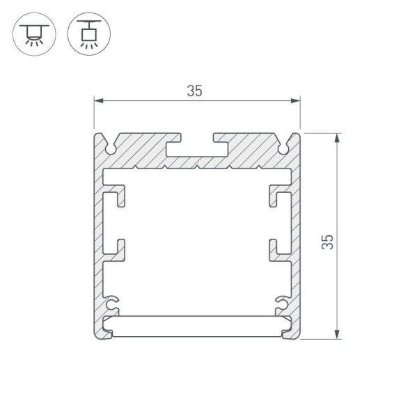 Профиль Arlight SL-ARC-LINE 025520