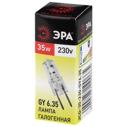 Лампа галогенная Эра GY6.35 35W 3000K GY6.35-JCD-35W-230V C0027373
