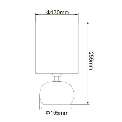 Настольная лампа Uniel UML-B307 E14 GOLD/COPPER UL-00012424