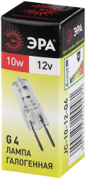 Лампа галогенная Эра G4 10W 3000K G4-JC-10W-12V C0027367