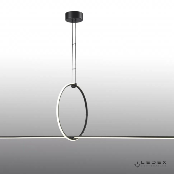 Подвесной светодиодный светильник iLedex Zoom 10339P/A2-35W-3000K BK-WH