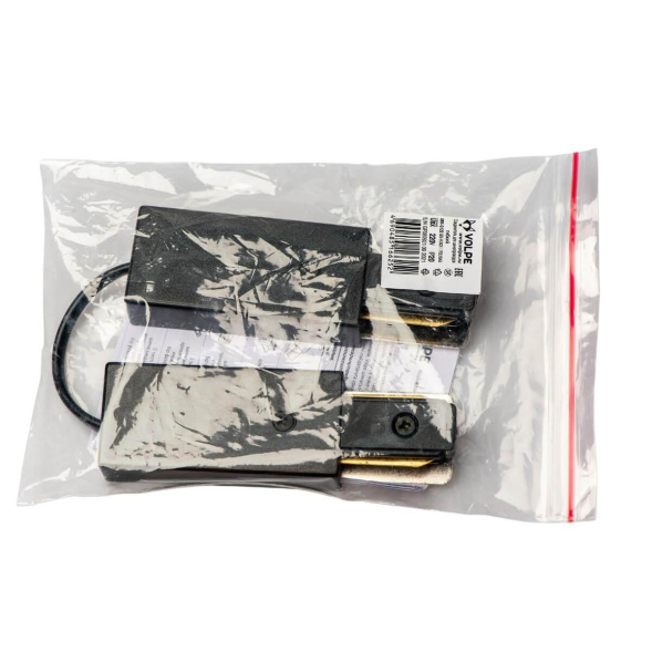 Коннектор Volpe UBX-Q122 G25 BLACK 1 POLYBAG