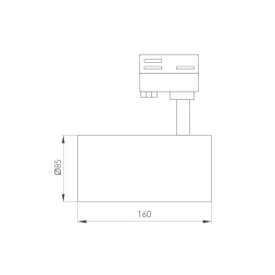 Трековый трехфазный светильник Arlight LGD-CALIPSO-4TR-R85-20W Day4000-MIX 046739