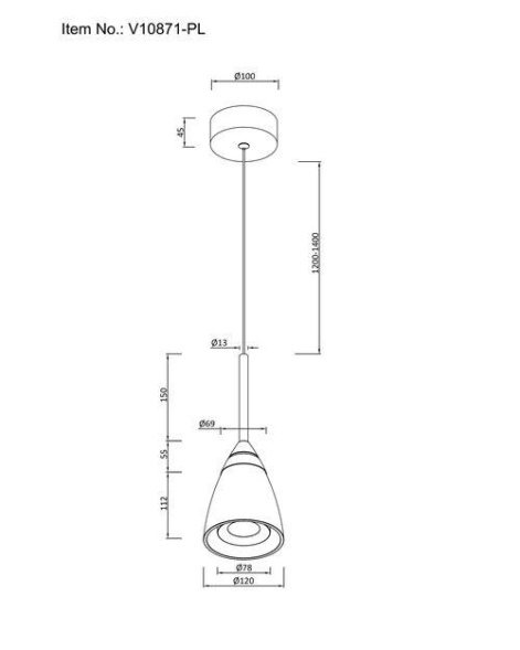 Подвесной светильник Moderli Leina V10871-PL