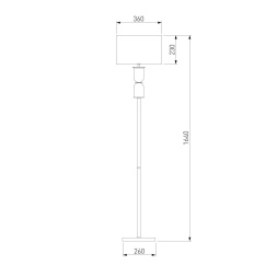 Торшер Eurosvet Caprera 01154/1 никель a063871