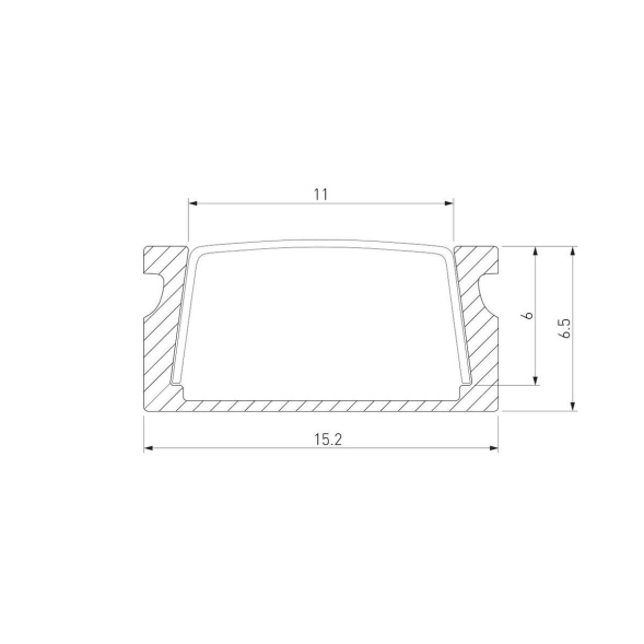 Профиль алюминиевый с рассеивателем Elektrostandard LL-2-ALP006 a053621