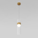 Подвесной светильник Eurosvet Lumen 50244/1 LED латунь/прозрачный a061286