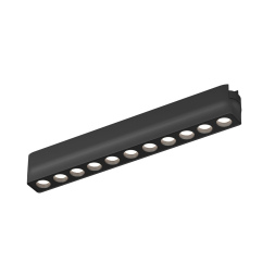 Трековый магнитный однофазный светильник Denkirs Air grill DK5335-BK