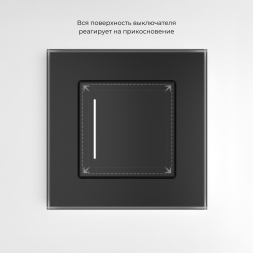 Умный сенсорный выключатель одноклавишный Werkel 4690389197918 W4513008 a064141