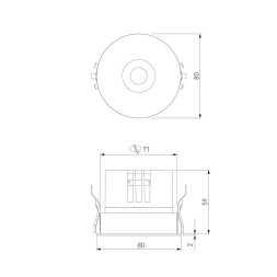 Встраиваемый светильник Elektrostandard Bliss 25070/LED 4690389212949 a069408