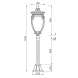 Ландшафтный светильник Maytoni Fleur O414FL-01BZ1