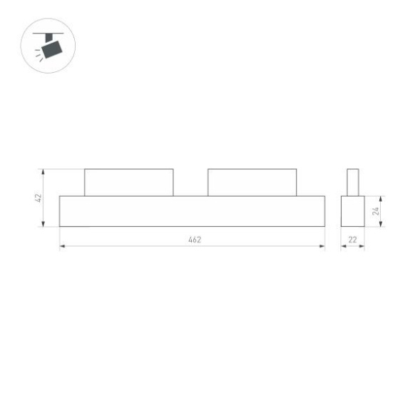 Трековый светильник Arlight Mag-Orient-Laser-L465-16W Day4000 033617