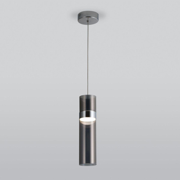 Подвесной светильник Eurosvet Lumen 50244/1 LED хром/дымчатый a061289