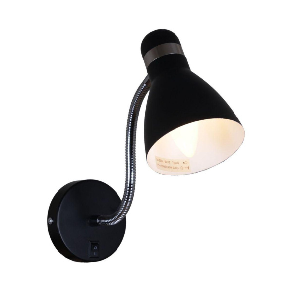 Гибкое бра Reluce 04714-0.2-01SL BK