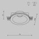Встраиваемый светильник Maytoni Technical Downlight Gyps Modern DL002-1-01-W-1