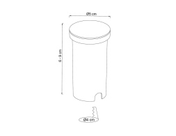 Грунтовый светильник Arte Lamp Piazza A3601IN-1BK