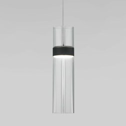 Подвесной светильник Eurosvet Lumen 50244/1 LED черный/прозрачный a061288