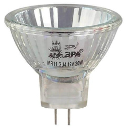 Лампа галогенная Эра GU4 20W 3000K GU4-MR11-20W-12V-30CL C0027361