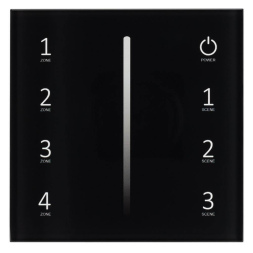 Панель Arlight Sens Smart-P17-Dim Black (230V, 4 зоны, 2.4G) 028129