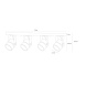 Спот Arte Lamp Mizar A1311PL-4WH