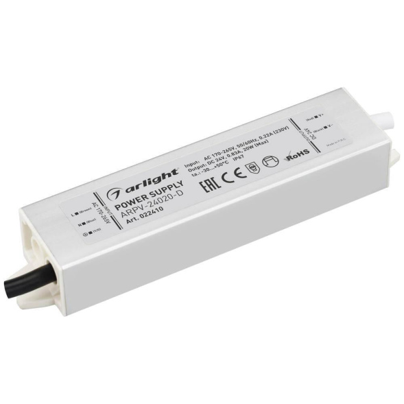 Блок питания Arlight ARPV-24020-D (24V, 0.8A, 20W) 022410