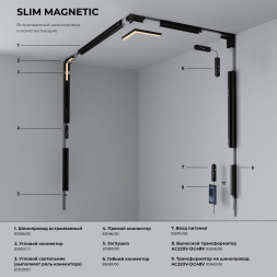 Трековый магнитный светильник Elektrostandard Slim Magnetic 4690389206429 85000/01 a067372