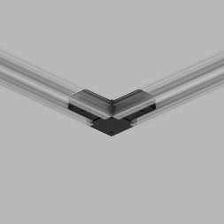 Коннектор L-образный Denkirs DK Track Black TR1102-BK