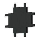 Соединитель Х-образный для магнитного шинопровода Italline IT09-9031 black