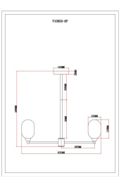 Люстра на штанге Moderli Gracy V10850-6P