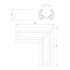 Коннектор угловой накладной Elektrostandard Slim Magnetic 4690389202544 85135/00 a065259