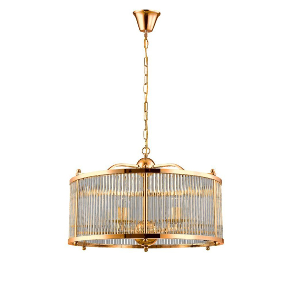 Подвесная люстра Crystal Lux Tadeo TADEO SP6 D600 GOLD/TRANSPARENTE