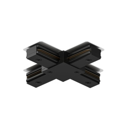 Коннектор Х-образный Denkirs DK Track Black TR1104-BK