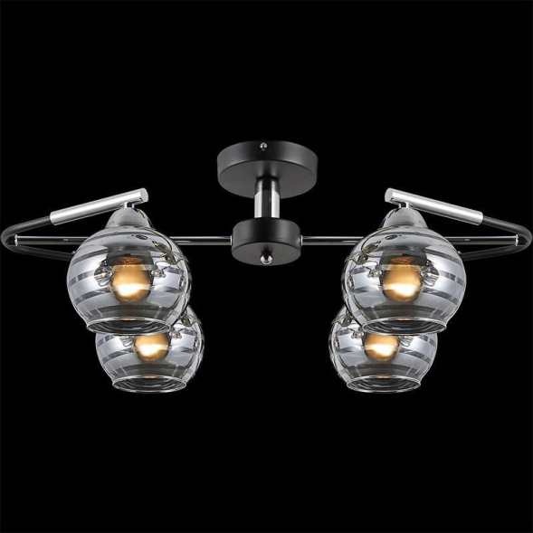 Люстра на штанге Illumico IL9801-4CSQ-79 CR BK