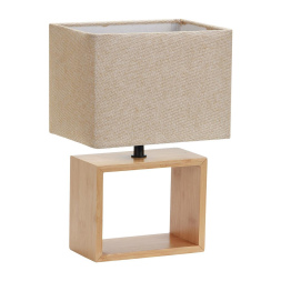 Настольная лампа Uniel UML-B401 E27 LIGHT GREY/WOOD UL-00010956