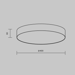 Потолочный светильник Maytoni Technical Ceiling & Wall Zon C032CL-45W4K-RD-W