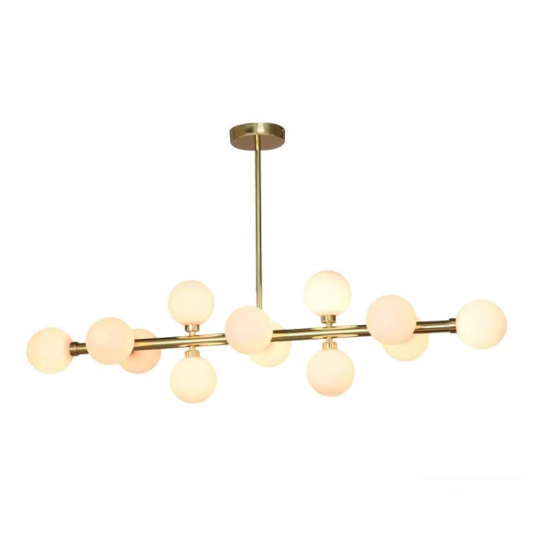 Люстра на штанге iLamp Golden 712P/12 GL-WH
