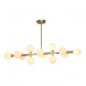 Люстра на штанге iLamp Golden 712P/12 GL-WH
