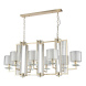 Подвесная люстра Crystal Lux Nicolas NICOLAS SP8 L1000 GOLD/WHITE