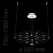 Подвесной светодиодный светильник Maytoni Volare MOD037PL-L16B