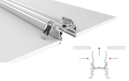 Профиль с экраном Arlight S2-LINIA69-F-2500 ANOD+OPAL 021177