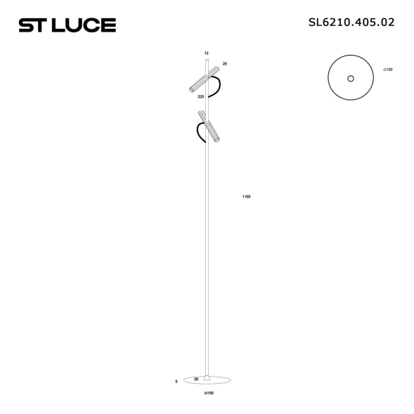Торшер ST Luce Lilt SL6210.405.02