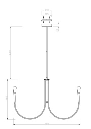 Люстра на штанге Freya Branches FR5253PL-08N