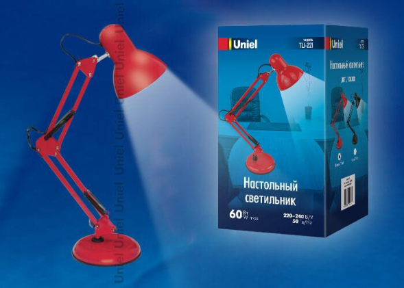 Настольная лампа (UL-00002121) Uniel TLI-221 Red E27